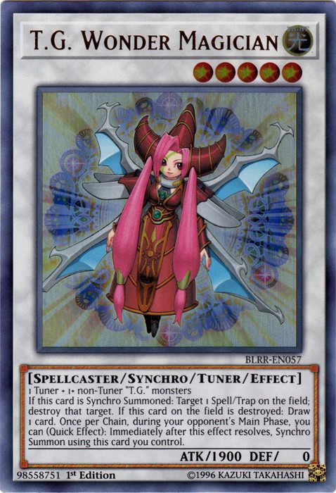 T.G. Wonder Magician BLRR-EN057 Ultra Rare 1st Edition NM Battles of Legend