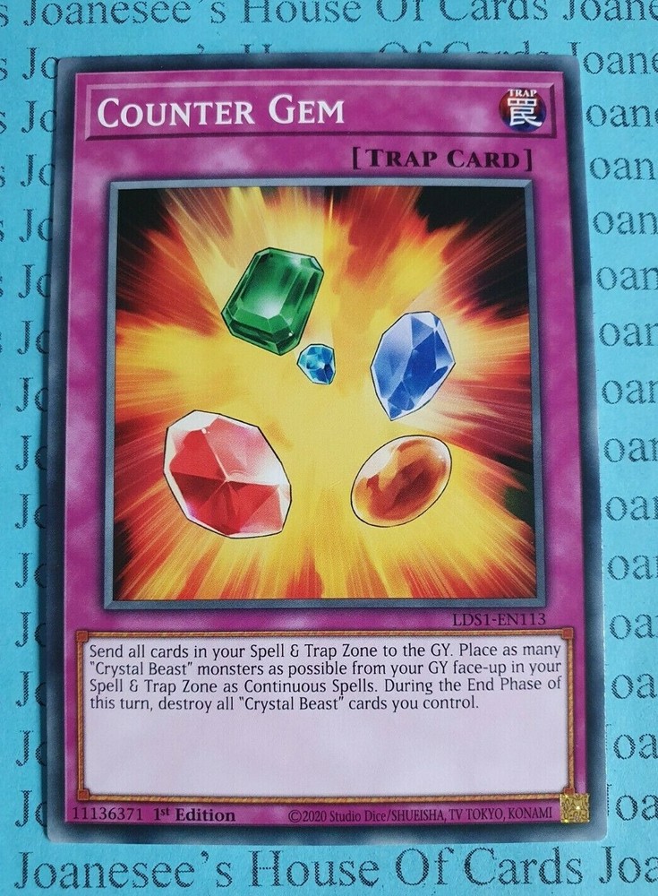 1st Edition Yu-Gi-Oh Counter Gem LDS1-EN113 Common Card New