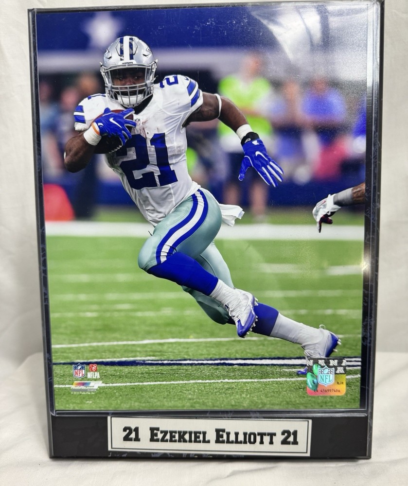 Ezekiel Elliott Dallas 16x20 Juke Photo On Plaque Dallas Cowboys