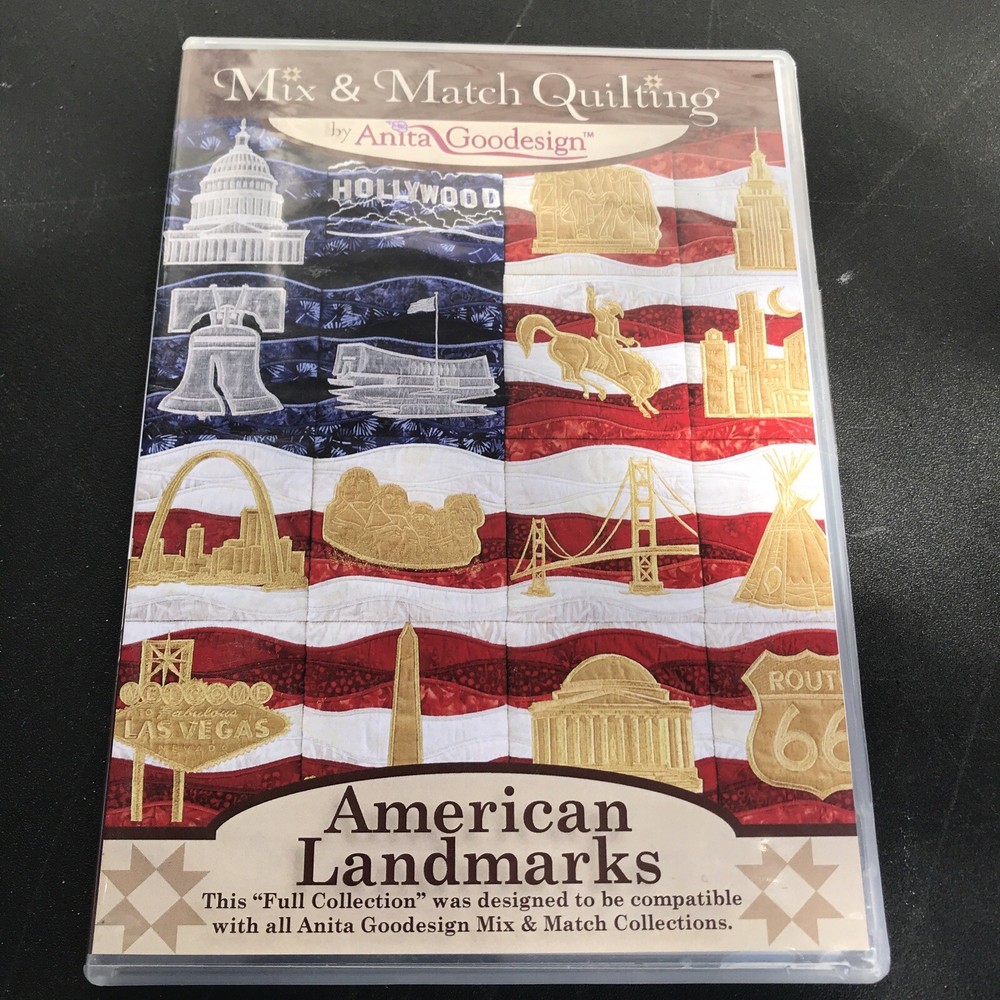 American Landmarks Anita Goodesign Embroidery Machine Design CD Sealed