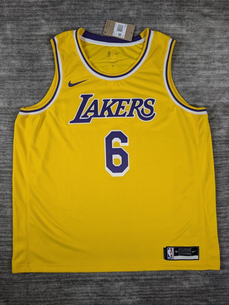 Nike Swingman Los Angeles Lakers LeBron James Jersey #6 NWT Size XX-Large