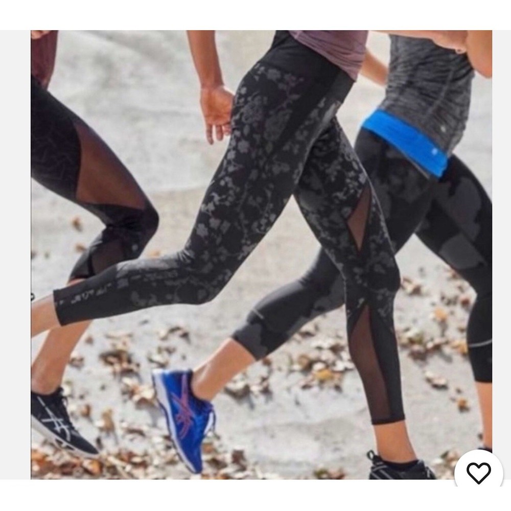 Athleta Moonlight Precision Reflective 7/8 Sport Leggings Active Size S