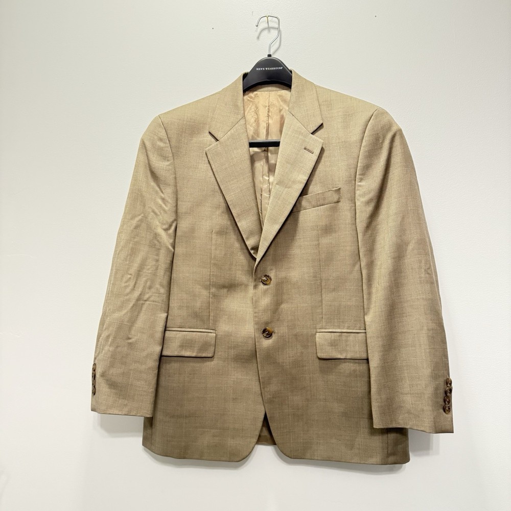 Lauren Ralph Lauren Suit Blazer 40S Wool Cashmere Tan Beige