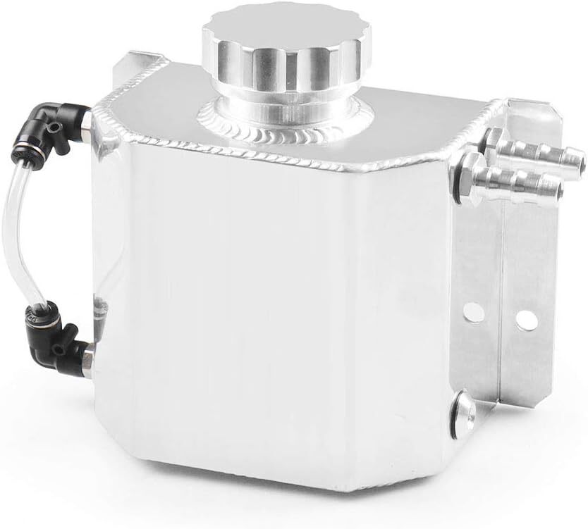Radiator Coolant Overflow Tank Coolant Recovery Tank 1L Aluminum Universal