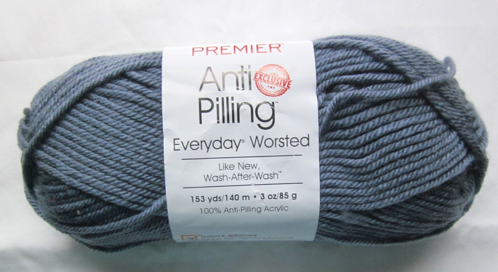 Premier Anti-pilling Everyday Worsted Yarn Harbor Denim Gray 4 Skeins 152 Yds