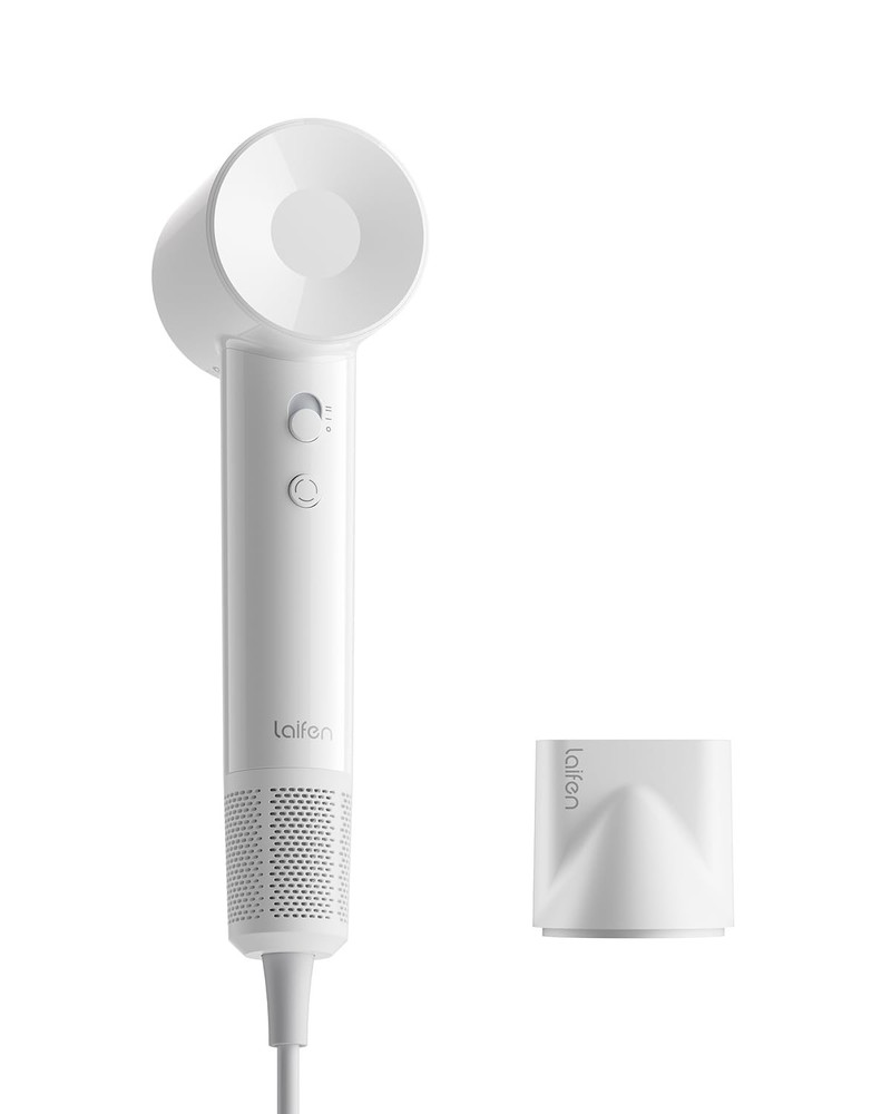 Laifen SE Lite Hair Dryer, Ionic Blow Dryer, Lightweight Design, White