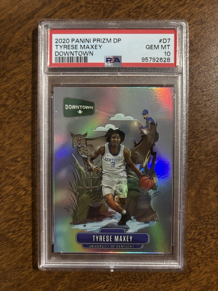 ✨Tyrese Maxey 2020 Panini Prizm DOWNTOWN Rookie RC #D7 Case Hit SSP Sixers