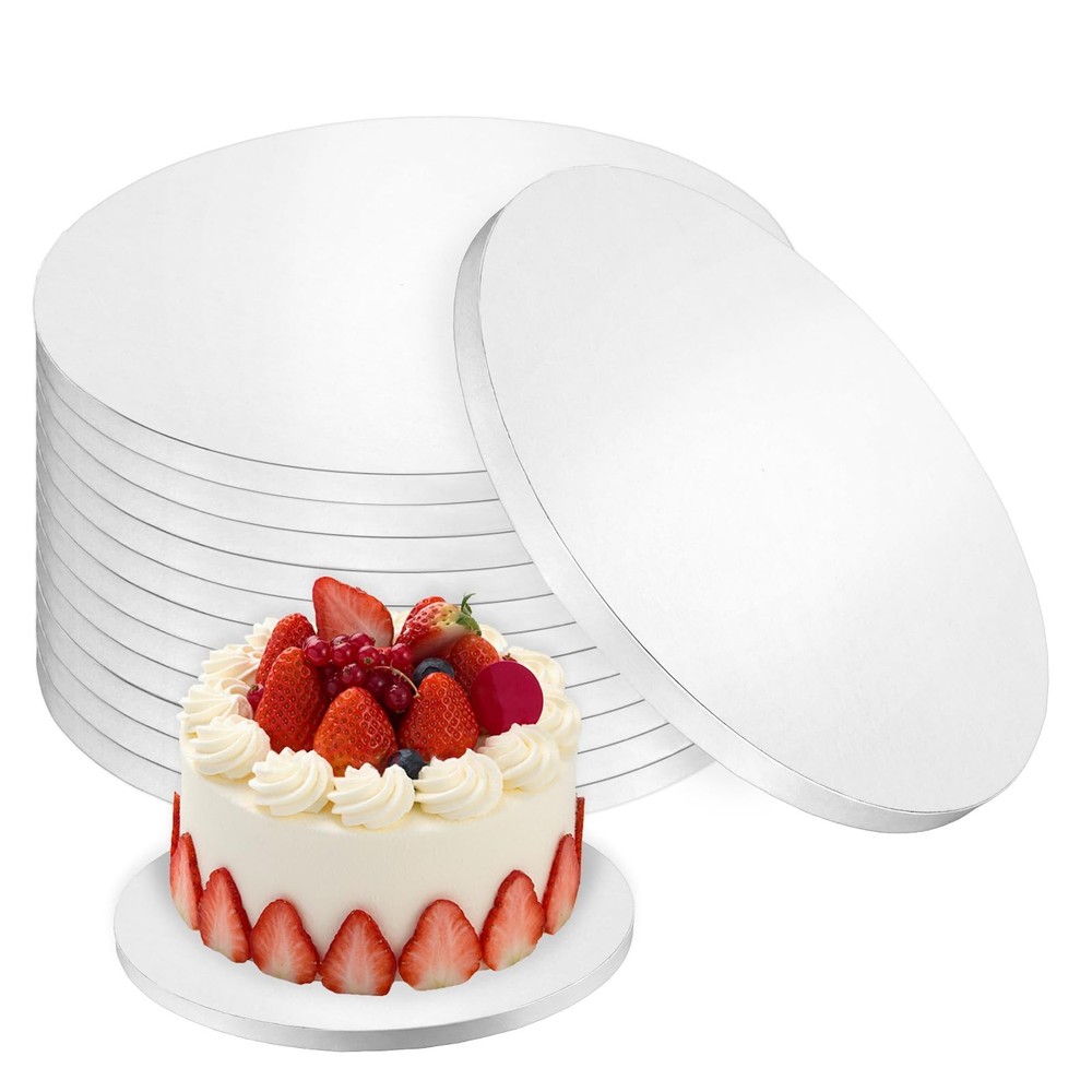 12 Pack Round 10 Inch Cake Drums, 1/2