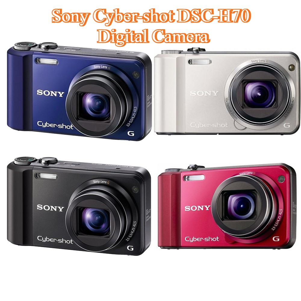 Sony Cyber-shot DSC-H70 Digital Camera 16.1 MP 10x Optical Zoom with Accessories