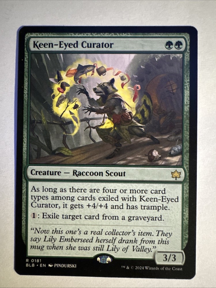 Keen-Eyed Curator Bloomburrow Regular Edition MTG Card