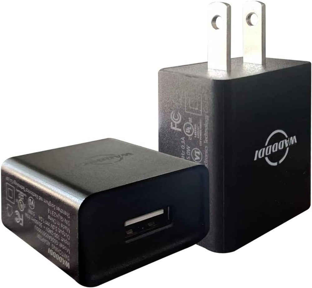 1A 5V USB-A Wall Charger 5W Power Adapter Black