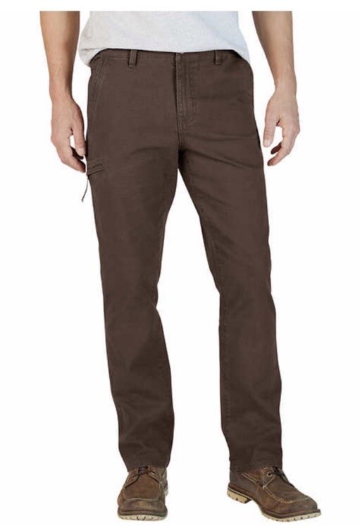 NWT Weatherproof Vintage Men's Canvas Pant Flex Utility  BROWN - W42 X L32