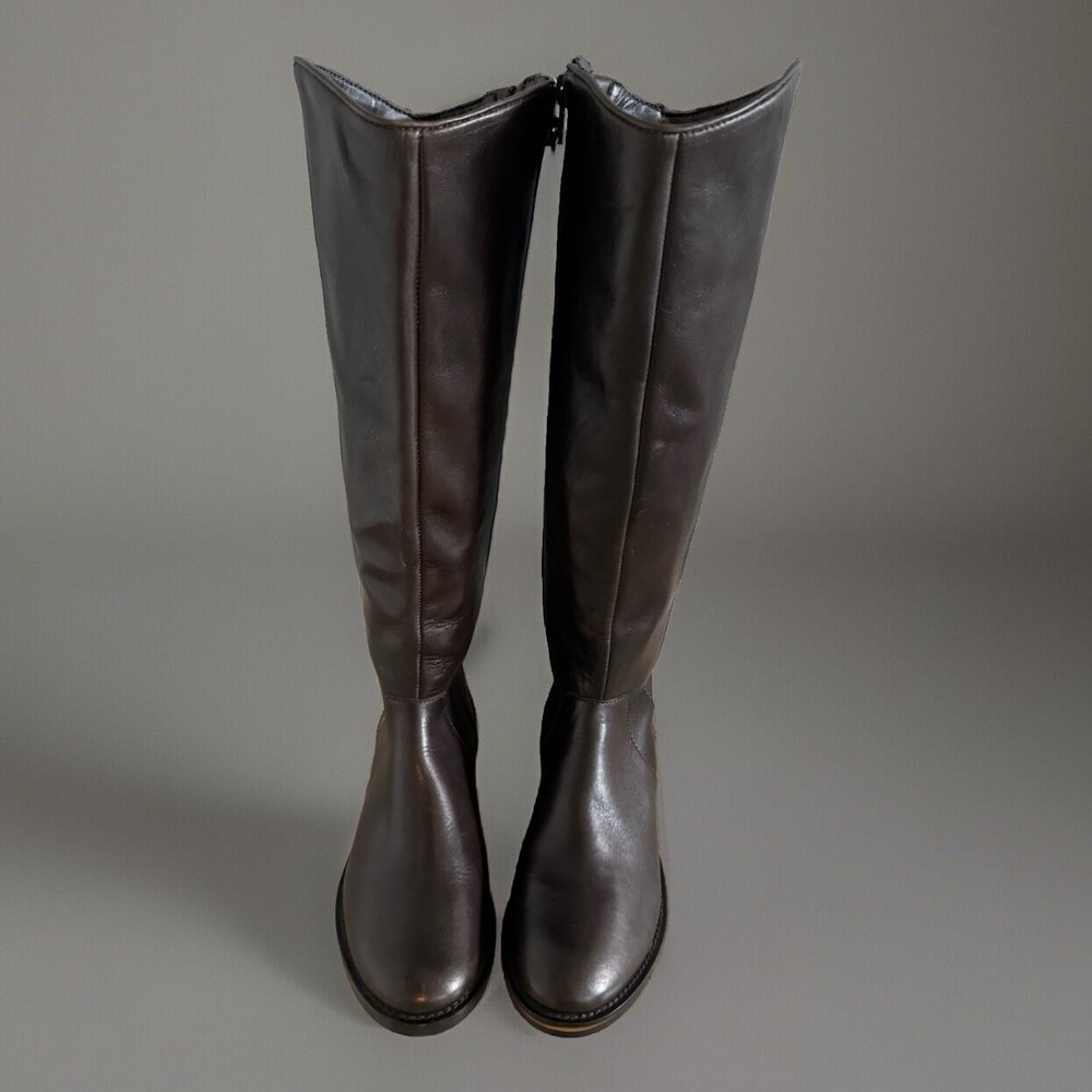 NEW Arturo Chiang Women's Falicity Brown Leather Tall Riding Boot Size 6 M