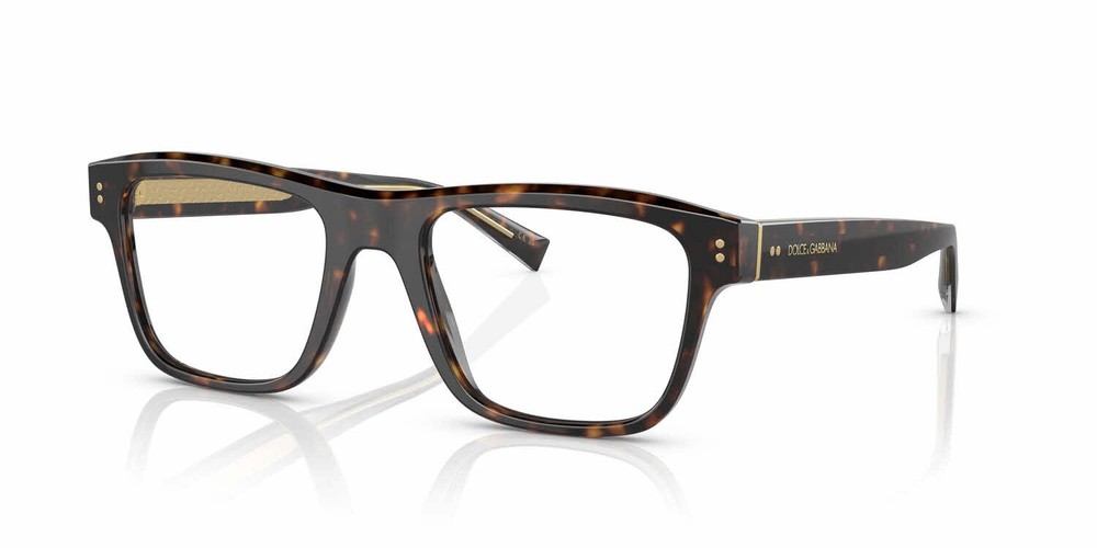 Dolce & Gabbana DG3362 502 Havana Demo Lens 53mm Men's Eyeglasses