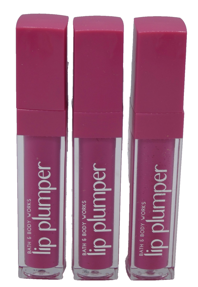 Bath & Body Works Lip Plumper Gloss Pinking Of You 3-Pack Set New Sealed