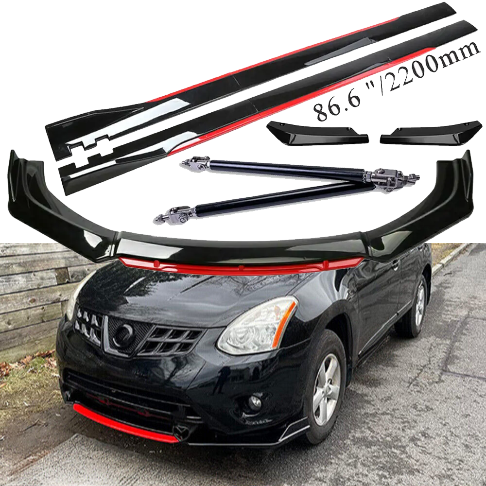 For Nissan Rogue Altima Front Bumper Lip Spoiler Splitter Side /Skirt Body