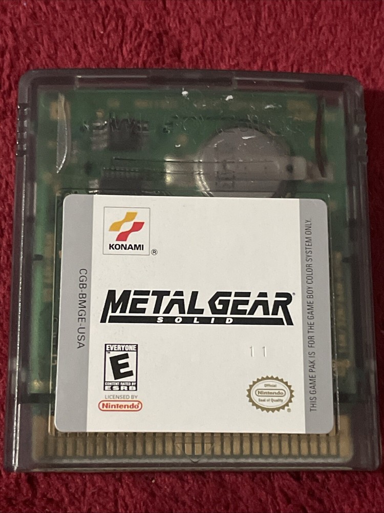 Metal Gear Solid for Nintendo Gameboy Color - Authentic - Great condition