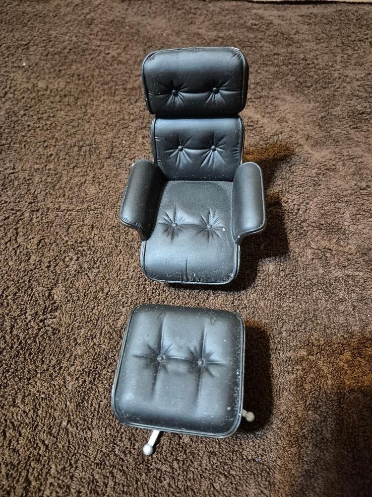 Leather Chair And Ottoman, barbie size furniture