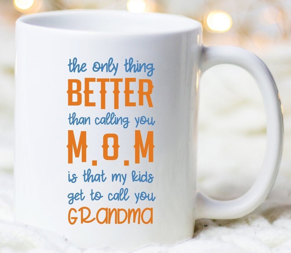 Grandma Gift Mug for New Grandmothers - Kids Call Her Grandma