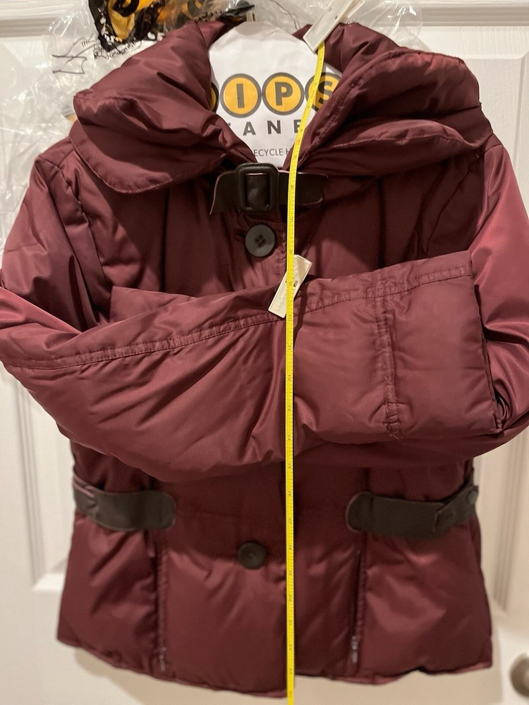 Reaction Kenneth Cole Red Down Filled Full Zip Puffer Jacket Size M-image