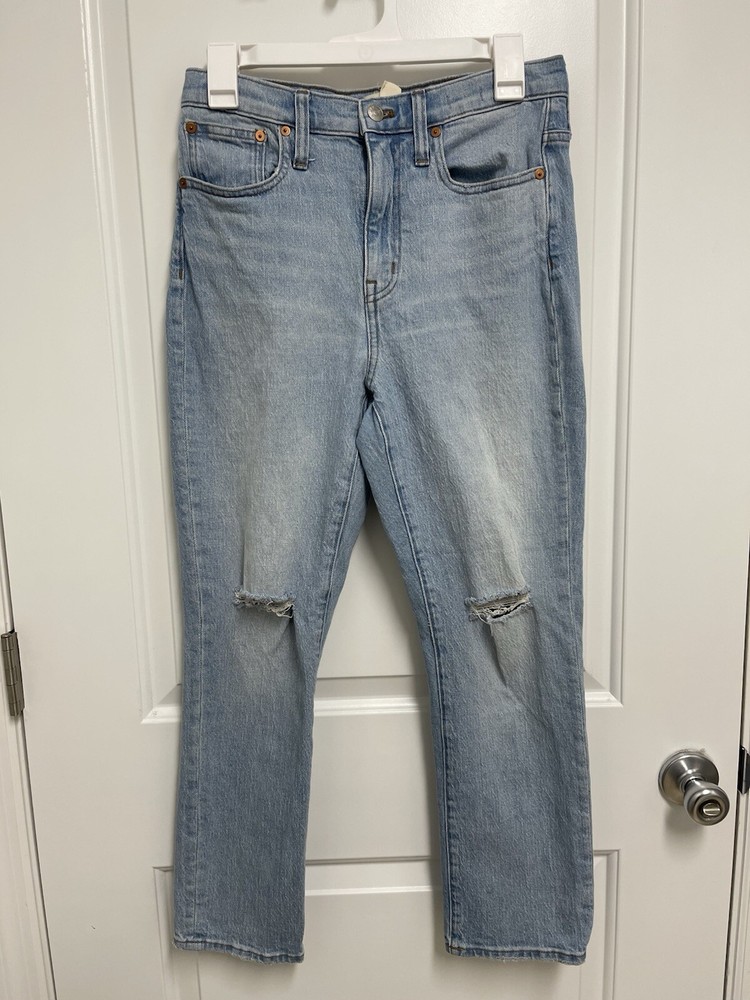 Madewell High-Rise Slim Crop Boyjean Light Wash Size 26