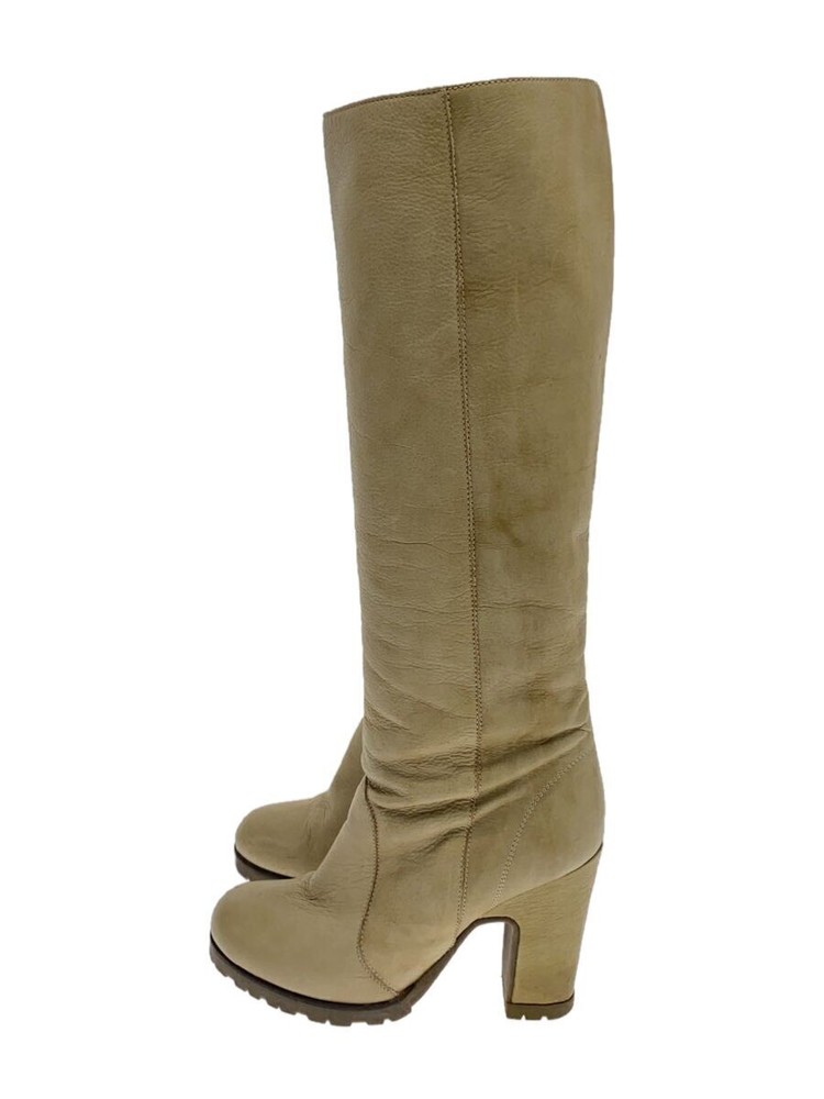 Maison Martin Margiela Grained Leather/Heel Long Boots/Beg