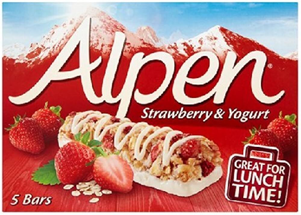 Alpen Strawberry & Yoghurt Cereal Bar 6 X 29G