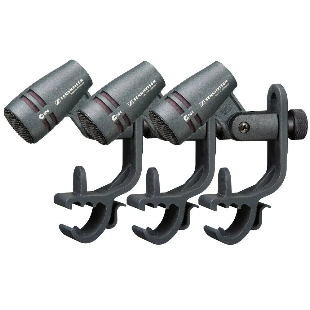 Sennheiser E604 Tom Snare Dynamic Cardioid Instrument Microphone (3 PACK)
