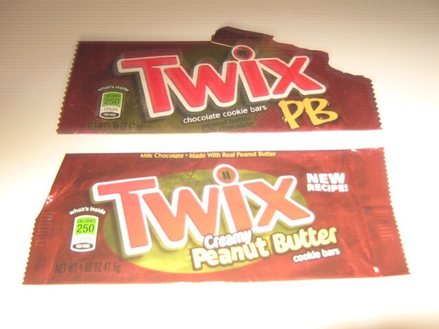Vintage 2002 PB TWIX Peanut Butter Candy Bar Wrappers