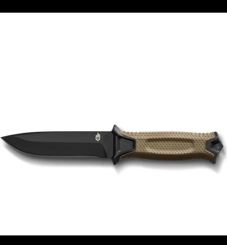 Gerber StrongArm Fixed Blade Knife with Plain Edge in Coyote Brown - Free Shipping