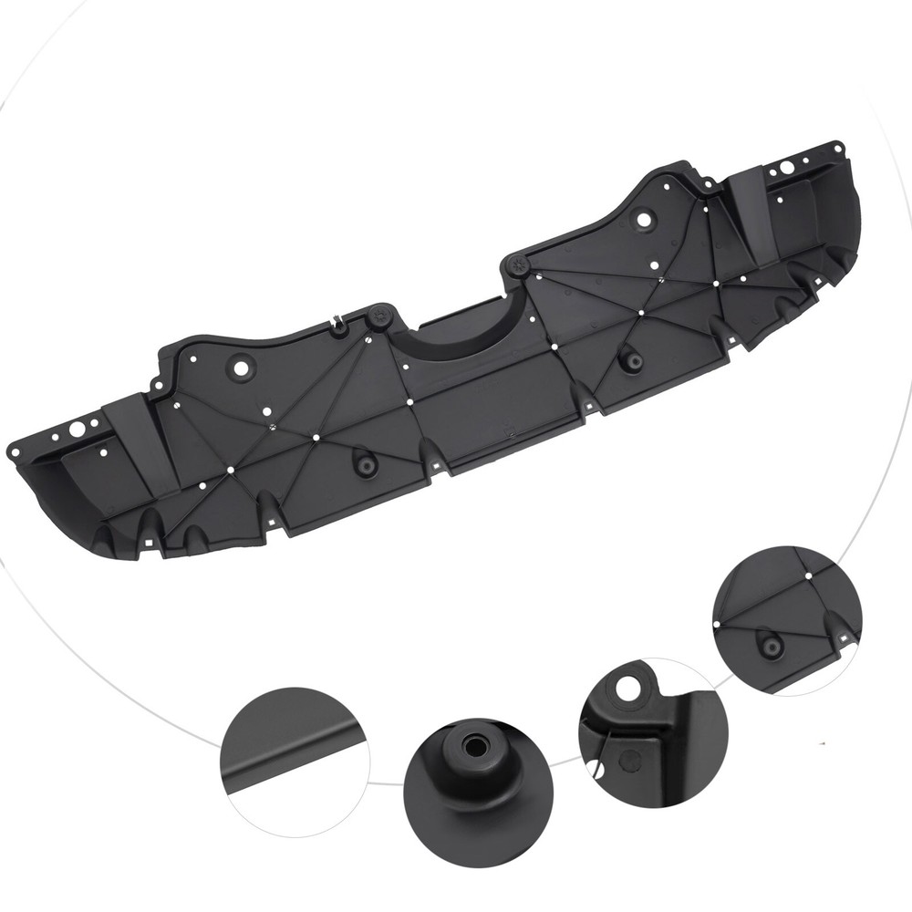 Black Plastic Front Engine Splash Shields 514410R100 Fits 2019-2021 Toyota RAV4