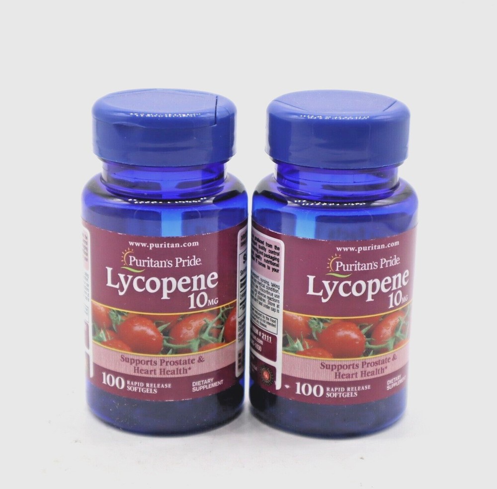 2 Puritans Pride Lycopene 10 mg EXPIRED 3/2024 Dbl Seal New 10 mg X 200 softgels