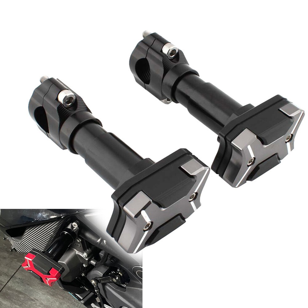 Protector de marco de barra de choque de motor modificado para motocicleta 22-30 mm titanio