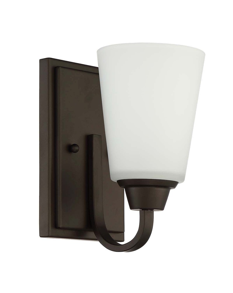 Craftmade 41901 Espresso Grace 9-Inch Bathroom Wall Sconce Light Fixture
