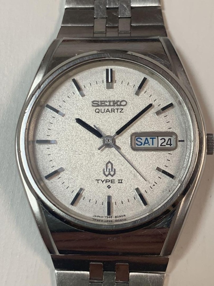 Seikoii Silver Stainless Steel Chronograph Watch for Men