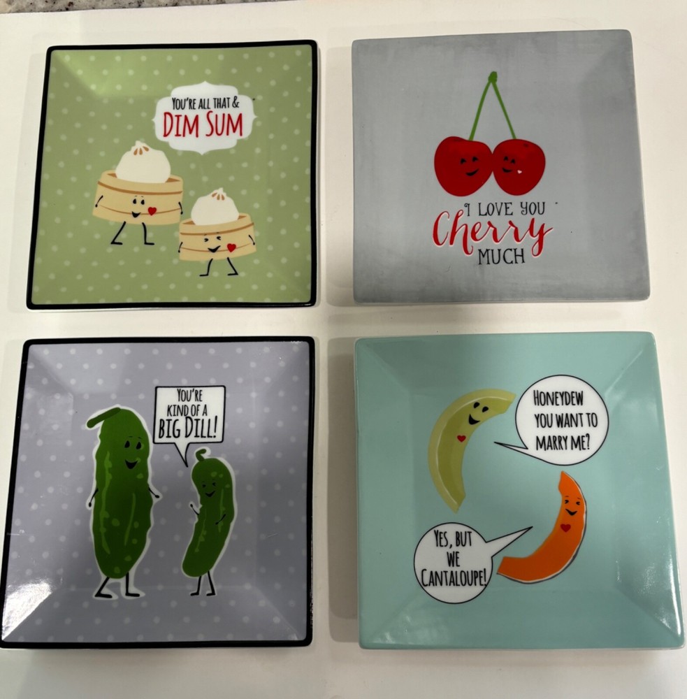 Set of 4 Art of Ginger Oliphant 4  Square 6