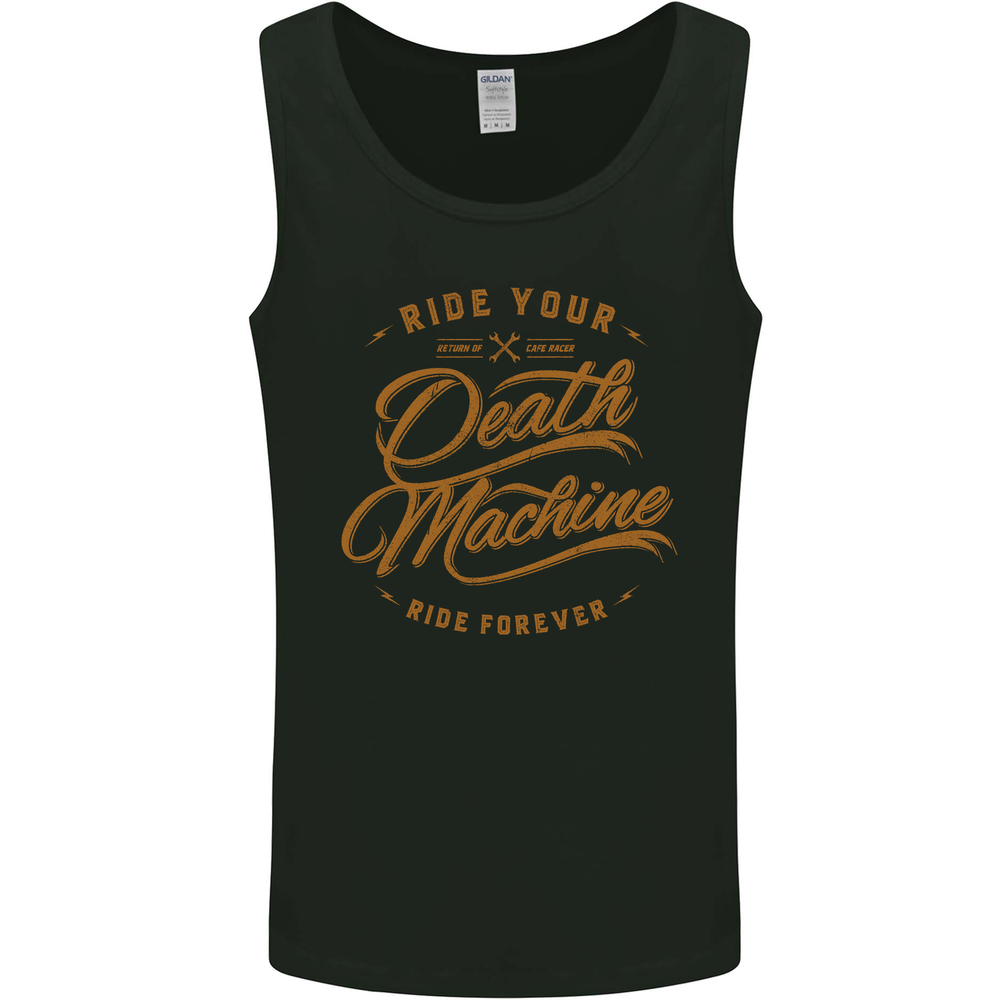 Death Machine Motorcycle Biker Chopper Mens Vest Tank Top