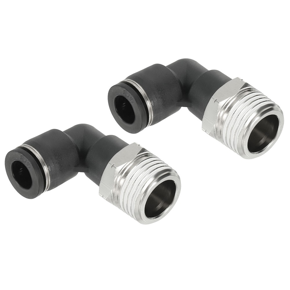2 Pcs Male Elbow 3/8