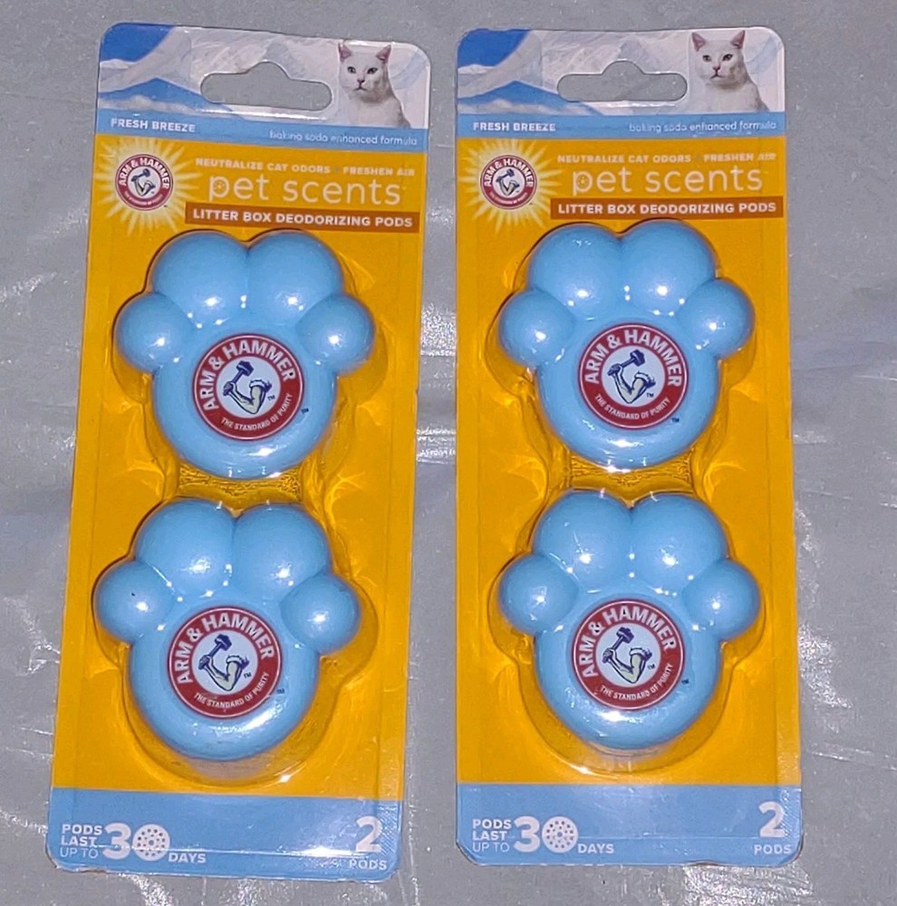 Arm & Hammer Pets Cat Litter Box Deodorizing Pods 2 per Fresh Breeze Scent  4