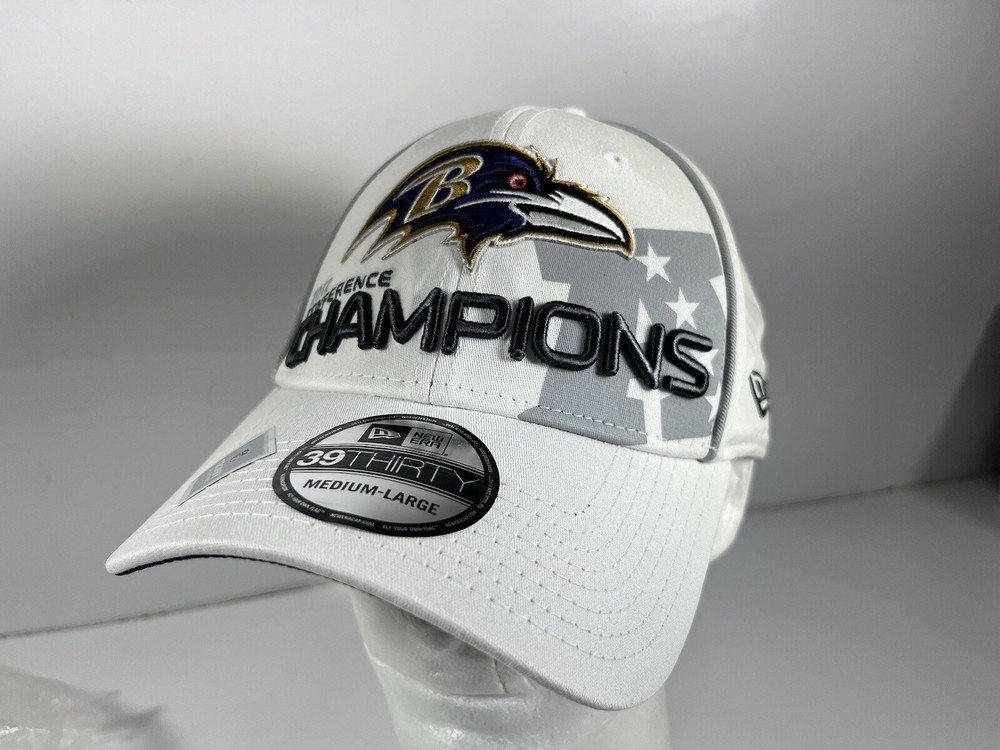 Ravens Hat Champions NFL New Era 39fifty Cap 2012 Conference Medium Large NEW