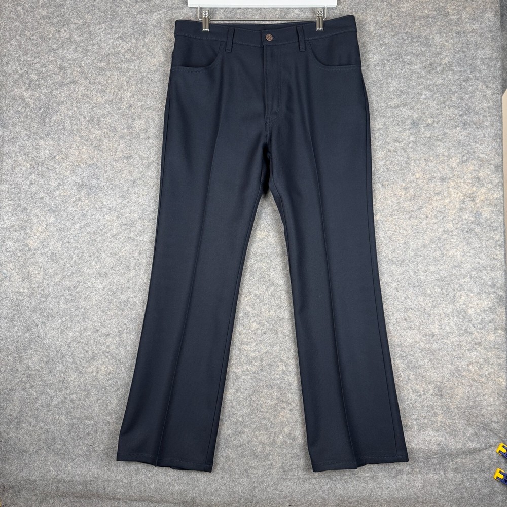 Vintage 517 Boot Cut Pants Slacks Jeans Mens 34x30 (actual 33x30) Dark Wash