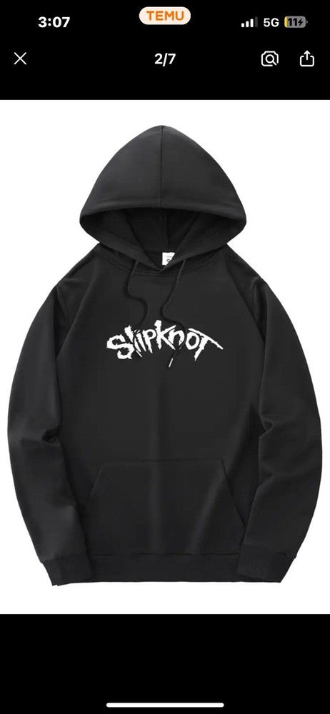 Men Slipknot Hoodie Size 2XL Heavyweight Pullover Sweatshirt  