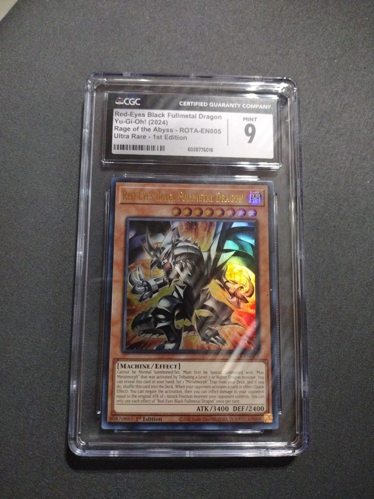 Red-Eyes Black Fullmetal Dragon ROTA-EN005 1st Ed Rage of the Abyss