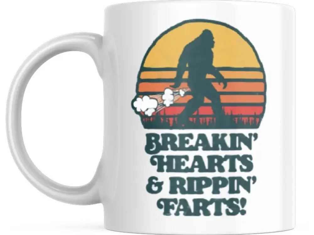 Breakin Hearts and Rippin Farts - Funny Coffee Cup - MixNMatch - 11oz 15oz Mug