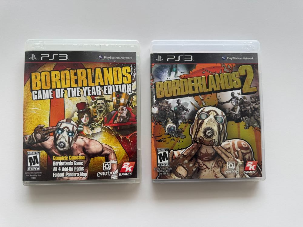PS3 Borderlands 1 & 2 Bundle CIB (Sonly Playstation 3) - CLEAN - FAST SHIPPING