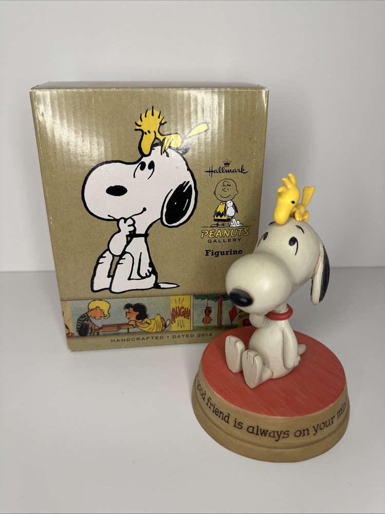 2014 Hallmark Peanuts Snoopy Figurine A Good Friend Is Always On Your Mind