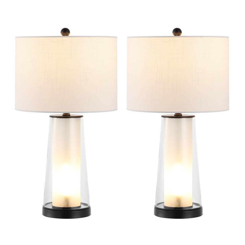 Jonathan Y Bronze Tryon 26-Inch 2-Light Fixture Set of 2