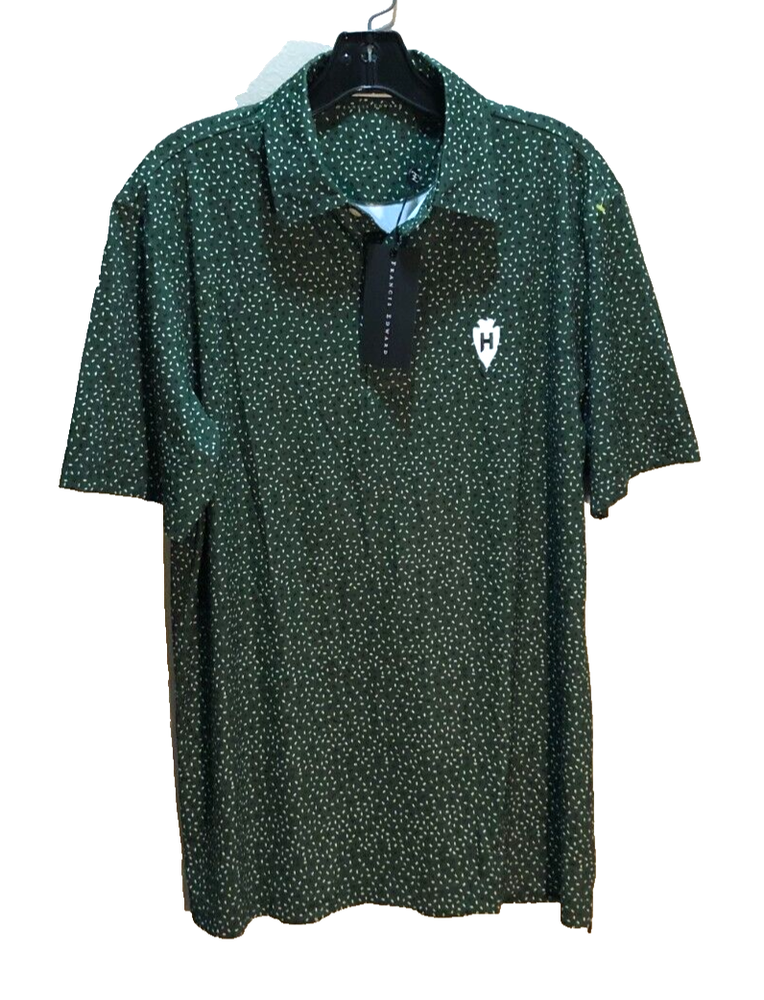 Francis Edward Bamboo Charcoal Green RN 107431 Men's Golf Polo Shirt Size M