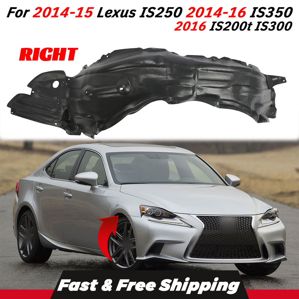 Fender Liner For 2014-15 Lexus IS250 2014-16 IS350 Front Passenger Side