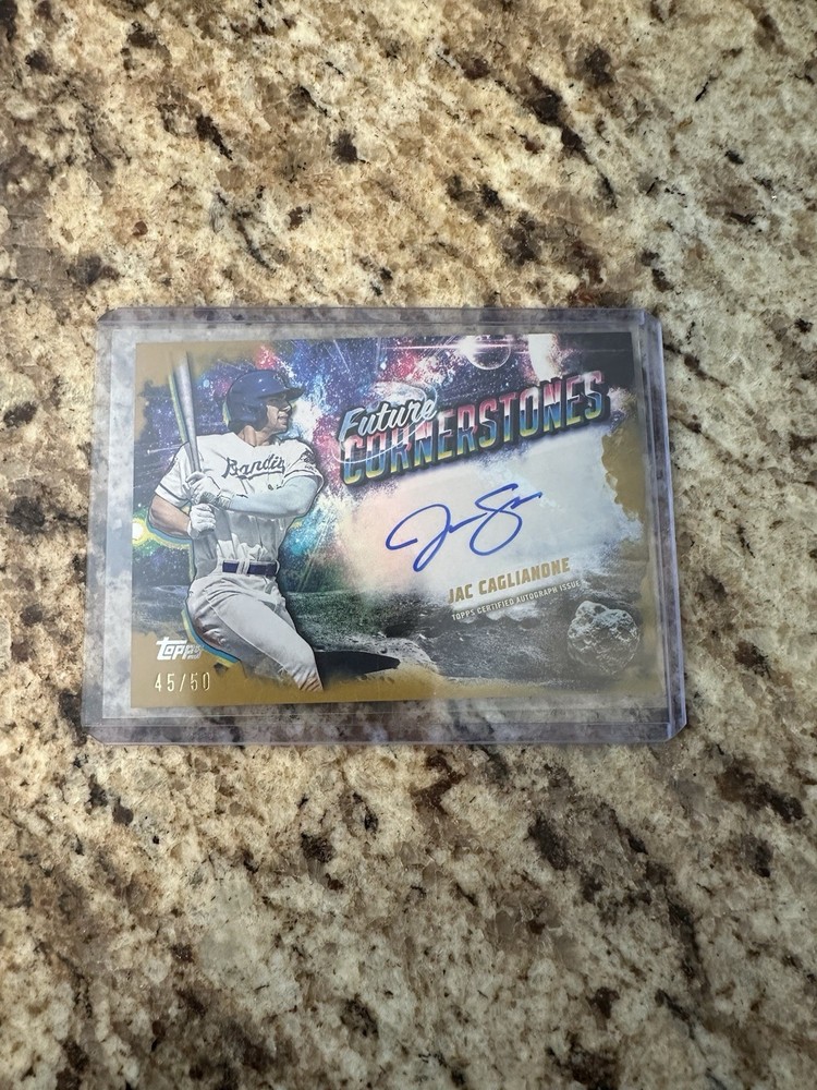 Jac Caglianone #/50 (RC) Gold Future Cornerstones Auto FC-JC ‘25 TOPPS Pro-Debut